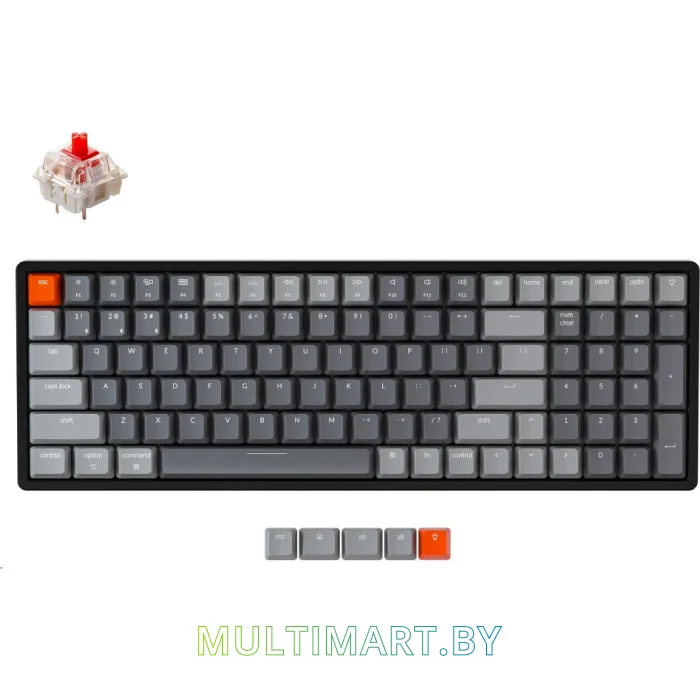 Клавиатура Keychron K4 V2 RGB K4-C1-RU (Gateron G Pro Red)